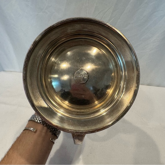 Antique Art Deco 1920s American Silver Plated Pitcher by E.G. Webster & Son, NY - Picture 5 of 9